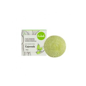 Kvitok tuhý šampon s kondicionérem na mastné vlasy Čajovník Velikost balení: Velké balení (50 g)