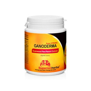 Superionherbs Ganoderma, Duanwood Red Reishi, Extrakt 40 % polysacharidů 90 kapslí