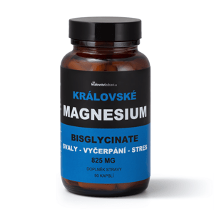 Královské Magnesium Bisglycinate 875 mg + (Vitamín B6), 90 veg. kapslí