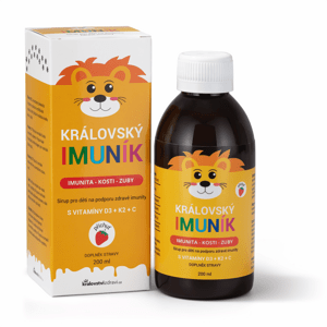 Královský Imuník - dětský sirup pro zdravou imunitu + (Vitamín D3 + K2 + C), 200ml