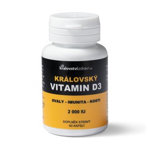 Kralovstvizdravi.cz Královský Vitamin D3, 2000 IU, 60 rostlinných kapslí