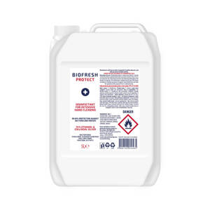 Biofresh Ltd. Čistící Dezinfekční Antibakteriální roztok na ruce 74% ethanol Biofresh 5 l