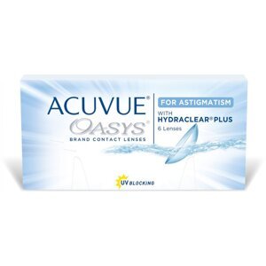 Acuvue Oasys pro astigmatismus (6 čoček) Cylindr x Osa: -0.75 x 010, Dioptrie: -1.75