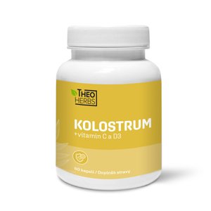 THEO HERBS Kolostrum +vitamin C a D3 60 kapslí