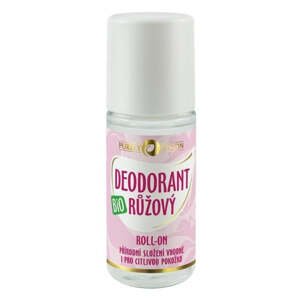 Purity Vision Růžový deodorant roll-on BIO (50 ml) - vhodný i pro citlivou pokožku