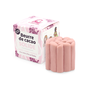Lamazuna Tuhé kakaové máslo růžové BIO (50 g) - 3 v 1: na obličej, tělo i masáž
