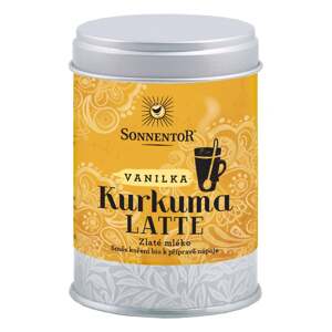 Sonnentor Kurkuma Latte vanilka BIO Dóza 60 g - směs k přípravě nápoje