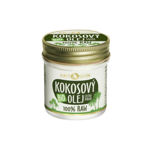 Purity Vision Kokosový olej RAW BIO (120 ml) - i pro miminka a velmi citlivou pokožku