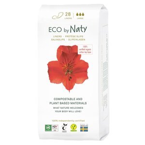 Eco by Naty Slipové vložky - super (28 ks) - biobavlněná vnitřní vrstva, 3 kapičky