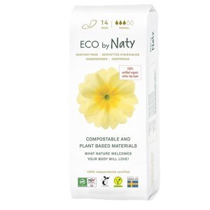Eco by Naty Denní vložky - normal (14 ks) - vnitřní vrstva z biobavlny, 3 kapičky