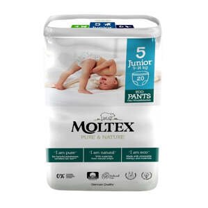 Moltex Natahovací plenkové kalhotky Pure & Nature - Junior 9-14 kg (20 ks)