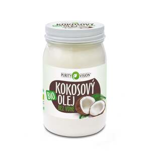 Purity Vision Kokosový olej bez vůně BIO 420 ml - bez typické kokosové vůně a chuti