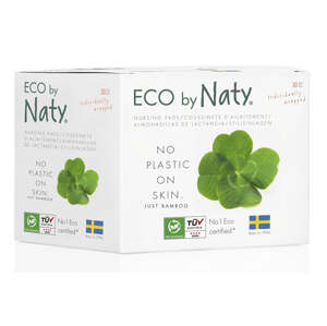Eco by Naty Vložky do podprsenky pro kojící maminky (30 ks) - 100% přírodní a kompostovatelné