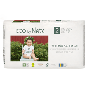 Eco by Naty Ekoplenky Mini 2 (3 - 6 kg) (33 ks) - z 55-60 % rozložitelné