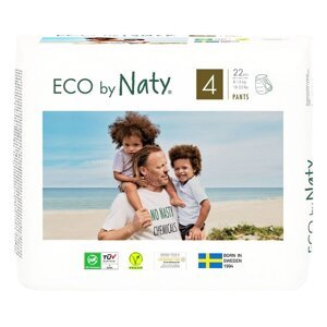 Eco by Naty Natahovací plenkové kalhotky Maxi 4 (8-15 kg) (22 ks)