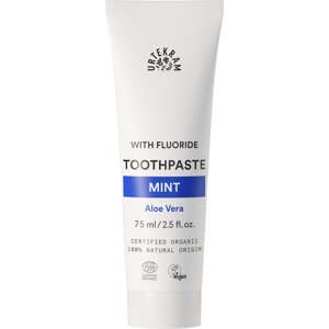 Urtekram Mátová zubní pasta s fluoridem BIO (75 ml) - pro extra ochranu zubní skloviny