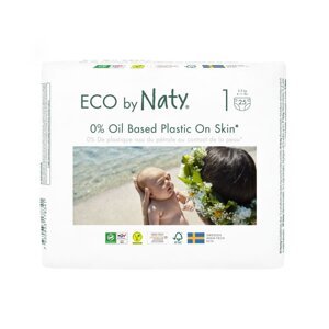 Eco by Naty Ekoplenky pro novorozence 1 (2 - 5 kg) (25 ks) - z 55-60 % rozložitelné