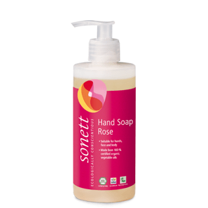 Sonett Tekuté mýdlo - růže BIO 300 ml - pro vaše ruce, obličej i celé tělo