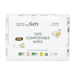 Eco by Naty Dětské vlhčené hygienické ubrousky 168 ks - vhodné i pro velmi citlivou pokožku