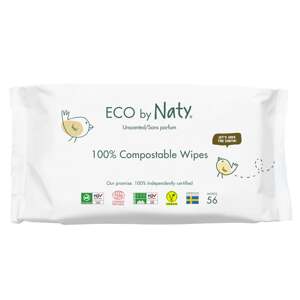 Eco by Naty Dětské vlhčené hygienické ubrousky 56 ks - vhodné i pro velmi citlivou pokožku