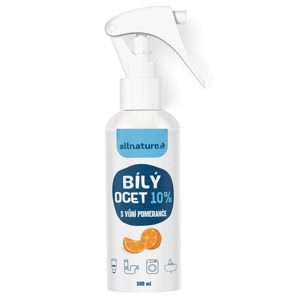 Allnature Bílý ocet sprej 10% s vůní pomeranče (500 ml) - univerzální přírodní čistič