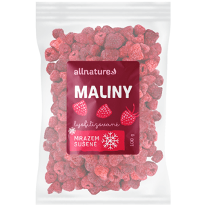 Allnature Malina sušená mrazem (100 g) - chuť čerstvých malin