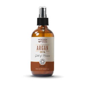 Wooden Spoon Arganový olej BIO 100 ml - zářivá pokožka a zdravé vlasy