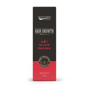 Wooden Spoon Sérum na růst vlasů s černým kořením BIO (30 ml) - hřejivý efekt černého koření a rozmarýnu