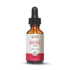 Wooden Spoon Šípkový olej BIO (30 ml) - bohatý na antioxidanty, pro zralou pokožku