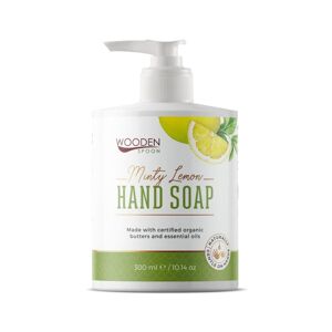 Wooden Spoon Tekuté mýdlo máta a citron BIO (300 ml) - vyživí a hydratuje vaše ruce