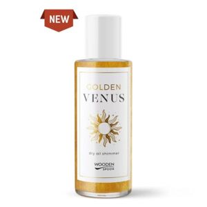 Wooden Spoon Třpytivý suchý olej Golden Venus BIO (100 ml) - zlaté odlesky rozzáří vaši pokožku