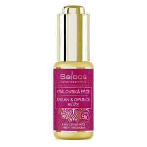 Saloos Pleťový olej Královská péče Argan & Opuncie BIO – Růže (20 ml) - krásná péče s vůní damašské růže
