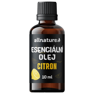 Allnature Esenciální olej Citron (10 ml) - podporuje dobrou náladu a koncentraci