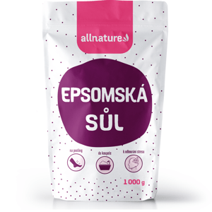 Allnature Epsomská sůl 1 kg - detoxikuje a uvolňuje svaly