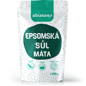 Allnature Epsomská sůl Máta (1 kg) - pro relaxaci těla a zlepšení spánku