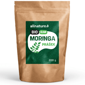 Allnature Moringa prášek RAW (200 g) - ideální pro vegetariány, vegany a sportovce