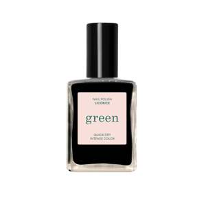 Manucurist Green lak na nehty - Licorice (15 ml) - nekompromisní černá